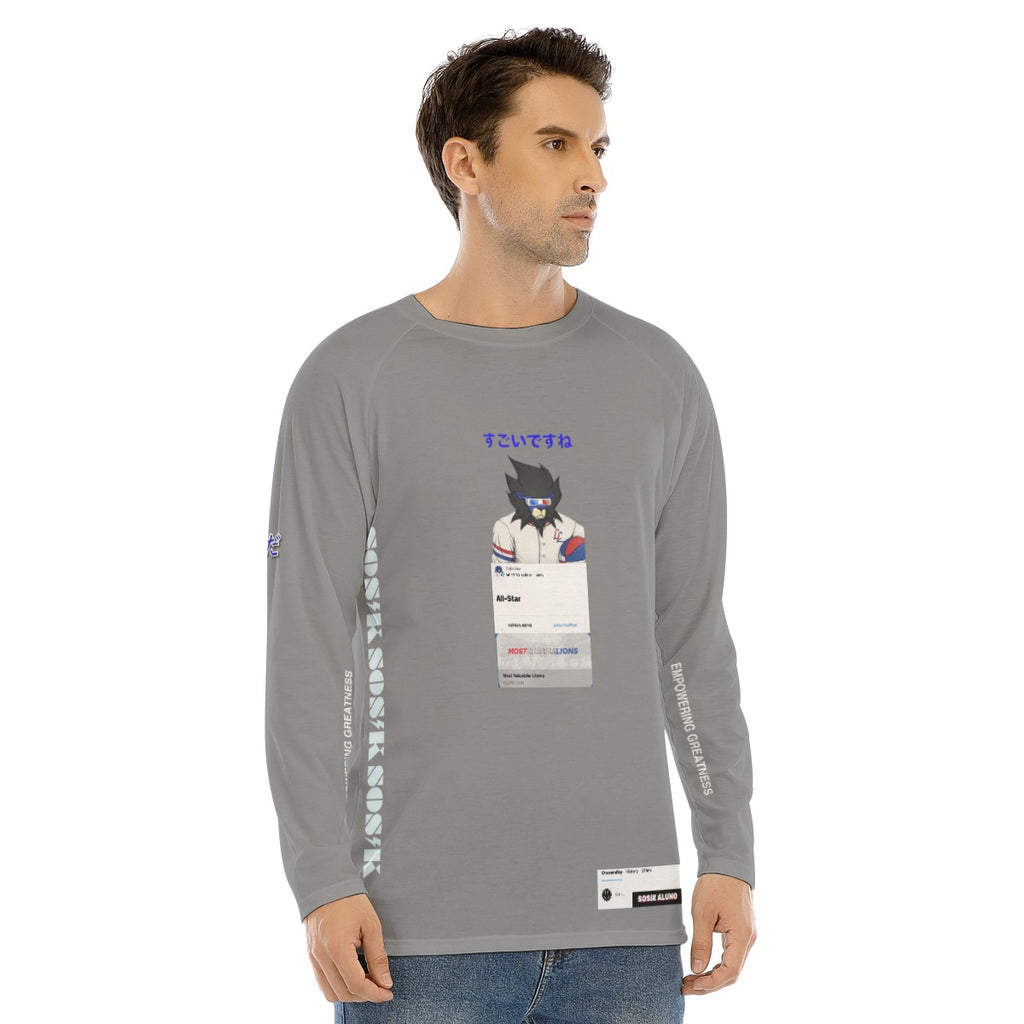 Men's Long Sleeve MOST VALUABLE LIONS COOL "ALL-STAR #618" (GRAY)