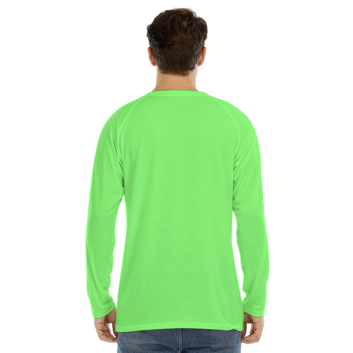 Men's Long Sleeve "MAD HARE #2652" (GREEN)