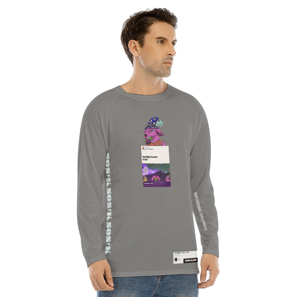 Men's Long Sleeve "BAD BILLY GOATS #1201" (DARK GRAY)