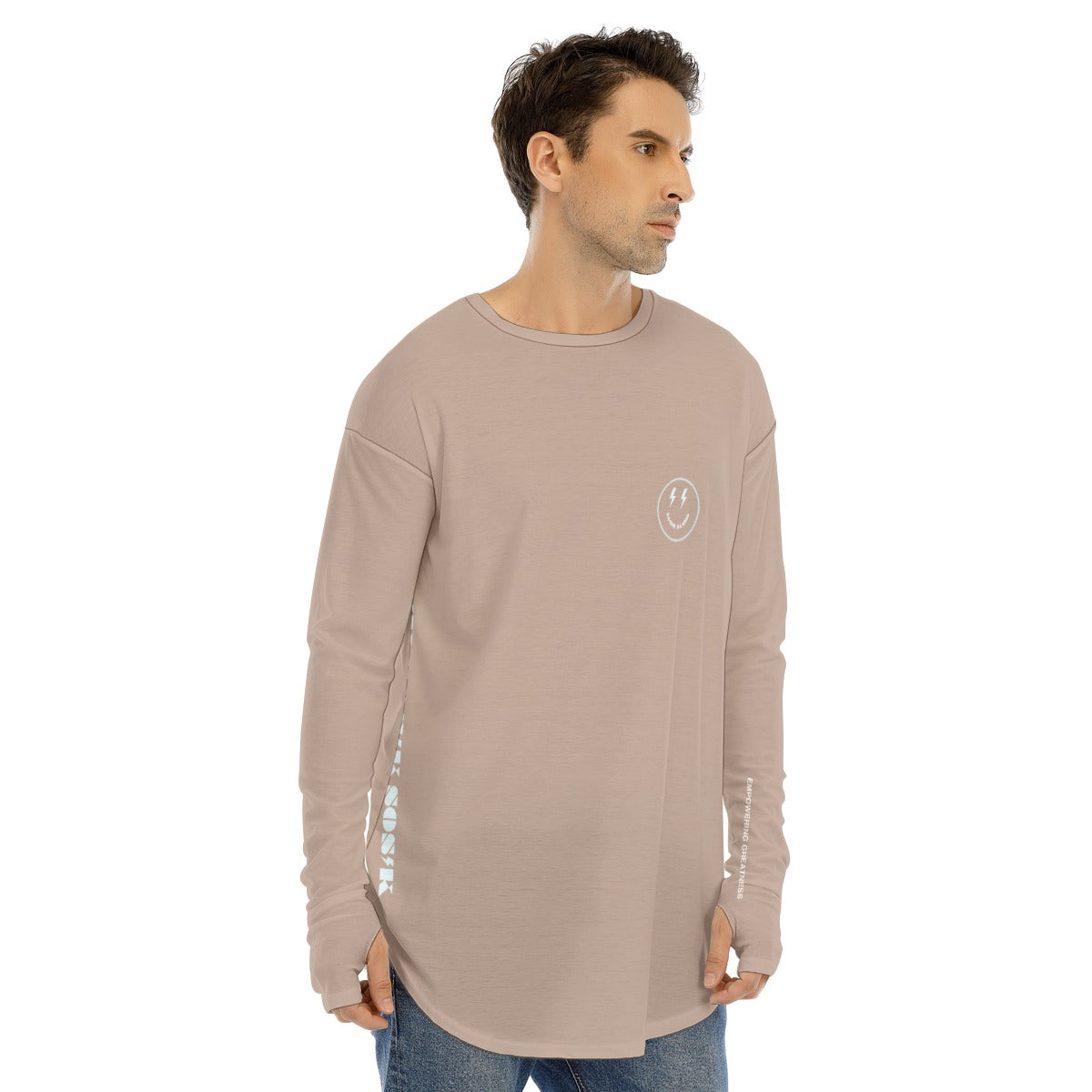 Men's Long Sleeve T-shirt SMALL CHEST LOGO