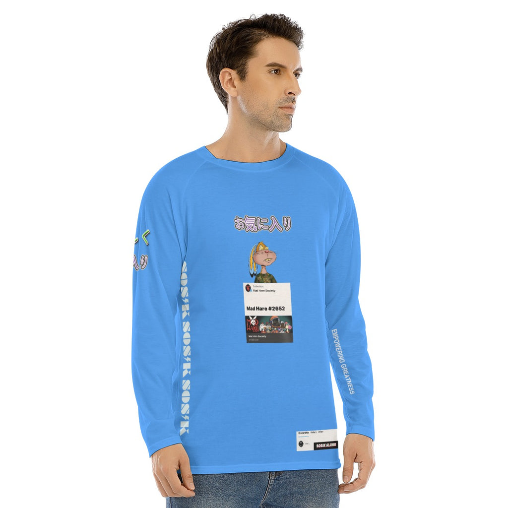Men's Long Sleeve FAVORITE "MAD HARE #2652" (SKY BLUE)