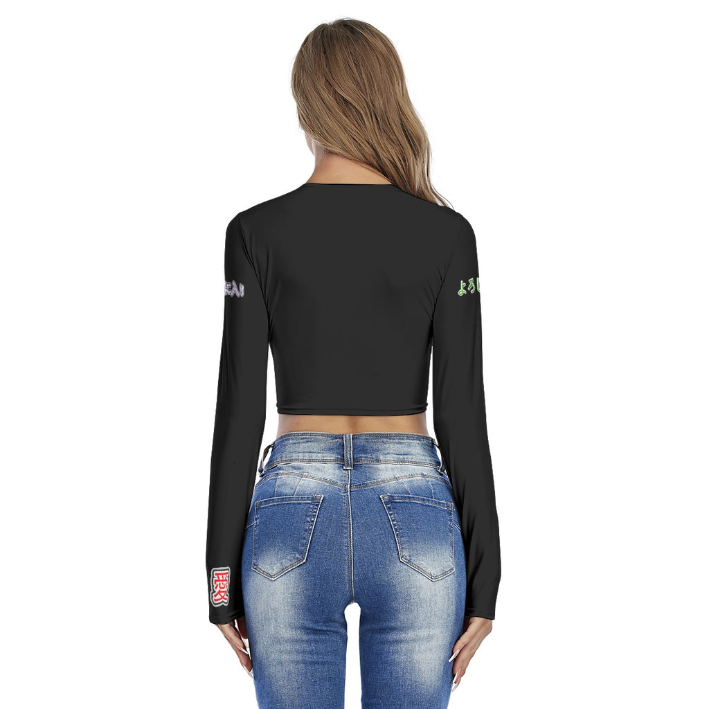 Women's Crop Top MOST VALUABLE LIONS COOL "ALL-STAR #618" (BLACK)