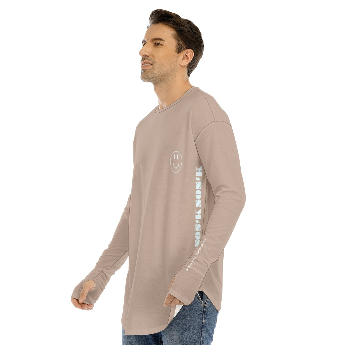 Men's Long Sleeve T-shirt SMALL CHEST LOGO
