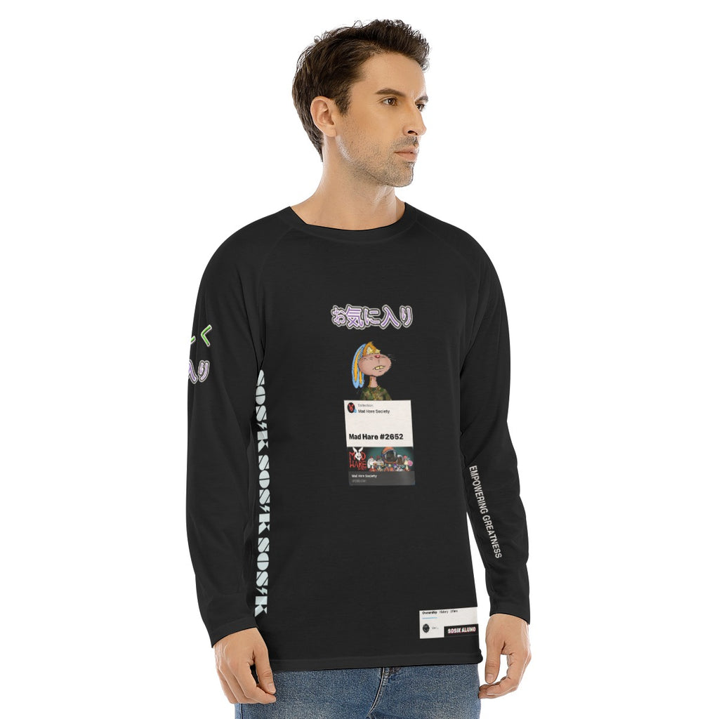 Men's Long Sleeve FAVORITE "MAD HARE #2652" (BLACK)